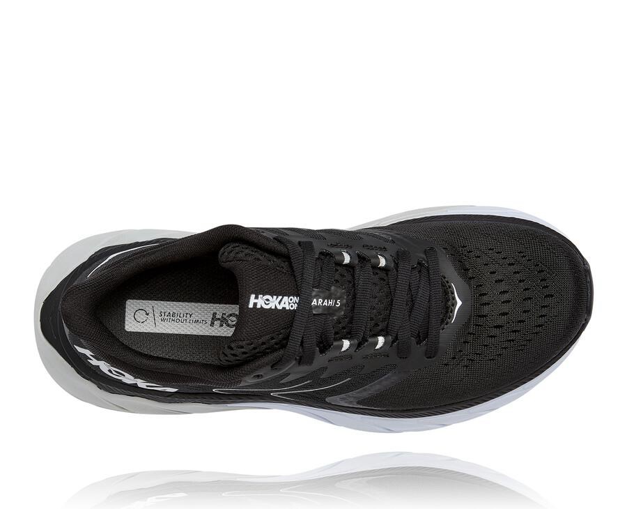 Zapatillas Running Hoka One One Mujer - Arahi 5 - Negras/Blancas - TDN813296